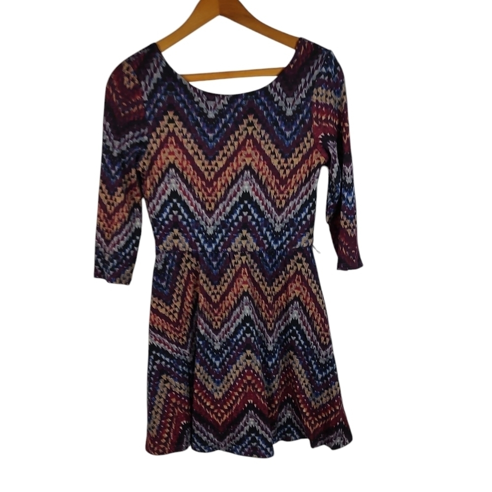 Lily Rose Juniors Chevron Pattern Dress Mini